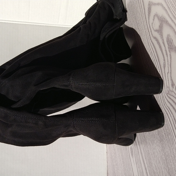 Unisa Quesia Black Faux Suede Over-The-Knee Boots - Picture 8 of 14